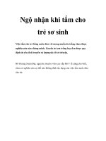 Ngộ nhận khi tắm cho trẻ sơ sinh pdf