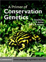 A Primer of Conservation Genetics pptx
