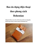 Bao da đựng điện thoại theo phong cách Bohemian docx