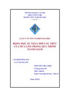 động học sự thay đổi cấu trúc của dưa leo trong quá trình ngâm giấm