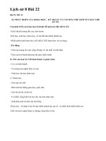 Lịch sử 8 Bài 22