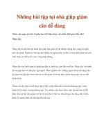 Những bài tập tại nhà giúp giảm cân dễ dàng pdf