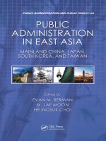 PUBLIC ADMINISTRATION IN EAST ASIA MAINLAND CHINA, JAPAN, SOUTH KOREA, AND TAIWAN doc