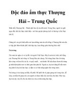 Độc đáo ẩm thực Thượng Hải – Trung Quốc docx