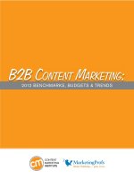 B2B Content Marketing: 2012 Benchmarks, Budgets & Trends pot