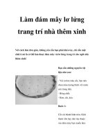 Làm đám mây lơ lửng trang trí nhà thêm xinh pdf