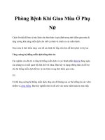 Phòng Bệnh Khi Giao Mùa Ở Phụ Nữ ppt