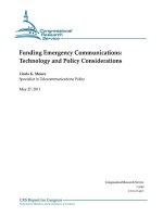 funding emergency communications technology and policy considerations docx