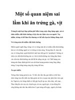Một số quan niệm sai lầm khi ăn trứng gà, vịt docx