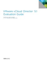 VMware vCloud® Director ™ 5.1 Evaluation Guide potx