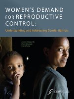 WOMEN’S DEMAND FOR REPRODUCTIVE CONTROL: Understanding and Addressing Gender Barriers pptx
