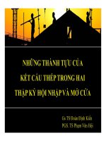 NHỮNG THÀNH TỰU CỦA KẾT CẤU THÉP TRONG HAI THẬP KỶ HỘI NHẬP VÀ MỞ CỬA potx