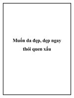 Muốn da đẹp, dẹp ngay thói quen xấu pot