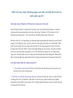 Một số trục trặc thường gặp sau khi cài đặt firewall và cách giải quyết pptx