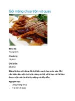 Gỏi măng chua trộn vịt quay pptx