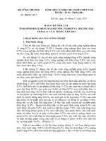 BÁO CÁO TÓM TẮT TÌNH HÌNH HOẠT ĐỘNG NGÀNH CÔNG NGHIỆP VÀ THƯƠNG MẠI THÁNG 11 VÀ 11 THÁNG NĂM 2012 pdf