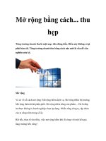 Mở rộng bằng cách... thu hẹp pptx