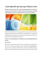 4 cách nhận biết máy tính chạy Windows 64 bit pdf