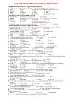 Đề Thi Thử Đại Học Khối A1, D Anh 2013 - Phần 3 - Đề 23 pdf