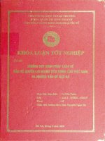 những qui pháp luật về bảo về quyền lợi ngưòi tiêu dùng việt nam và những vấn đề đặt ra