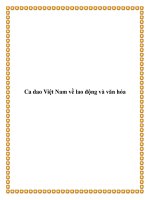 Ca dao Việt Nam về lao động và văn hóa doc