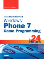 Sams Teach Yourself Windows Phone 7 Game Programming in 24 Hours pot