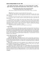 ĐẶC ĐIỂM THẠCH HỌC - KHOÁNG VẬT, THẠCH ĐỊA HÓA VÀ ĐIỀU KIỆN THÀNH TẠO GRANITOIT KHỐI CHÂU VIÊN, BÀ RỊA - VŨNG TÀU ppt