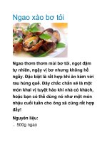 Ngao xào bơ tỏi ppt