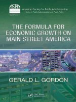 The Formula For economic GrowTh on main STreeT america pdf