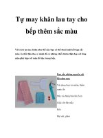 Tự may khăn lau tay cho bếp thêm sắc màu ppt