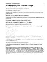 Autobiography and Selected Essays potx