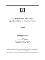 The Role of Postal Networks in  Expanding Access to Financial Services  docx