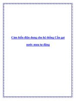 Cảm biến điện dung cho hệ thống Cần gạt nước mưa tự động doc