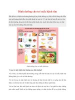 Dinh dưỡng cho trẻ mắc bệnh tim pptx