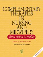 Complementary Therapies in Nursing and Midwifery ppt