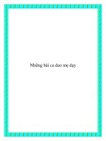 Những bài ca dao mẹ dạy pdf