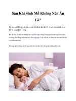Sau Khi Sinh Mổ Không Nên Ăn Gì? potx
