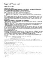 Soạn bài Thuật ngữ