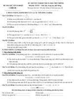 Đề Thi Thử Tốt Nghiệp Toán 2013 - Phần 9 - Đề 12 (có đáp án) potx