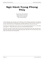 Ngũ Hành Trong Phong Thủy pptx