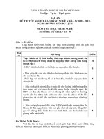 đáp án đề thi tốt nghiệp cao đẳng nghề hướng dẫn du lịch môn thi thực hành nghề mã đề thi hddl - th (9)