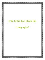 Cho bé bú bao nhiêu lần trong ngày doc