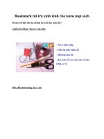 Bookmark túi trà xinh xinh cho teens mọt sách pptx