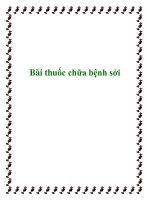 Bài thuốc chữa bệnh sởi ppt