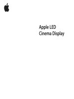 Apple LED Cinema Display doc