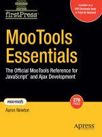 mootools essentials, the official mootools reference for javascript and ajax development (2008)