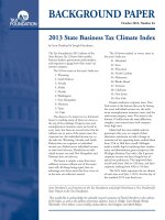 2013 State Business Tax Climate Index pot
