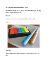 Bức tranh hình cánh bướm làm bằng… chân pot