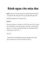 Bánh ngon cho mùa thu pot