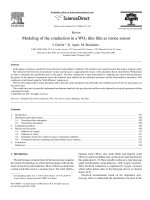 modeling of the conduction in a wo3 thin film as ozone sensor